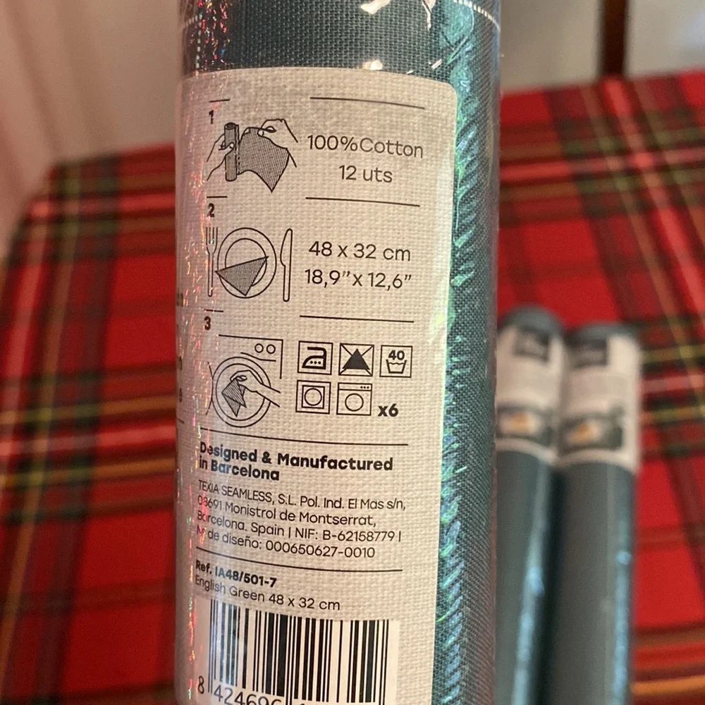 My Drap Cotton Placemats in English Green